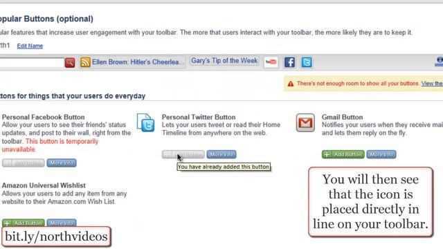 How to Create a Custom Toolbar-How to Add a Personal Twitter Button to a Custom Toolbar-9 смотреть онлайн
