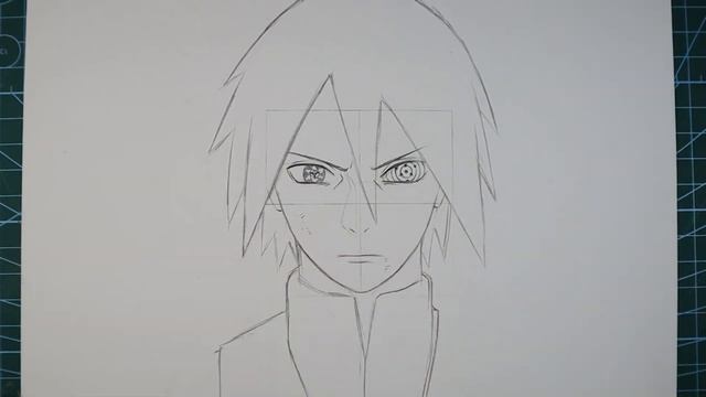 Рисуем Саске Учиха с рениганом смотреть онлайн