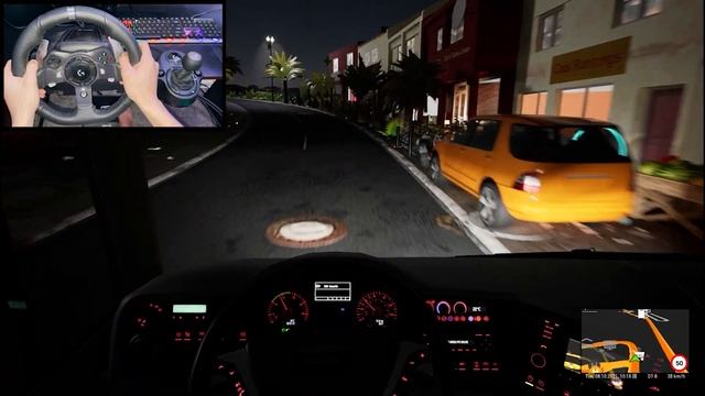 Night shift Driver - Tourist Bus Simulator || Logitech G920 Gameplay смотреть онлайн
