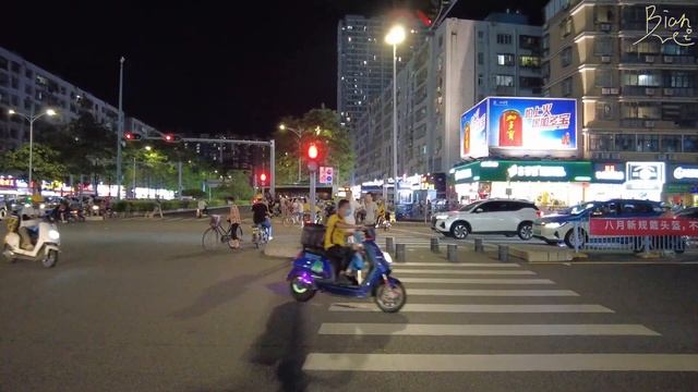 Night Walk In Shenzhen Around Pingzhou Station, Shenzhen China Walking Tour (No Commentary)