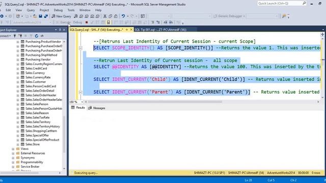 SQL Tips - @@Identity - Scope_Identity() - @@Identity - Ident_Current() смотреть онлайн