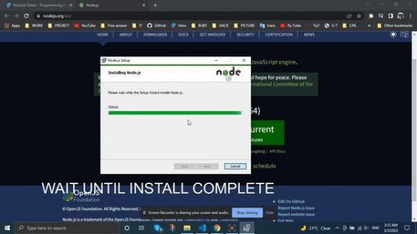 #VS_Code : Node not working !! The term 'node' is not recognized as the name of a cmdlet @whatsup71