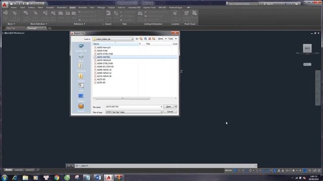 Import file .stp to Autocad смотреть онлайн