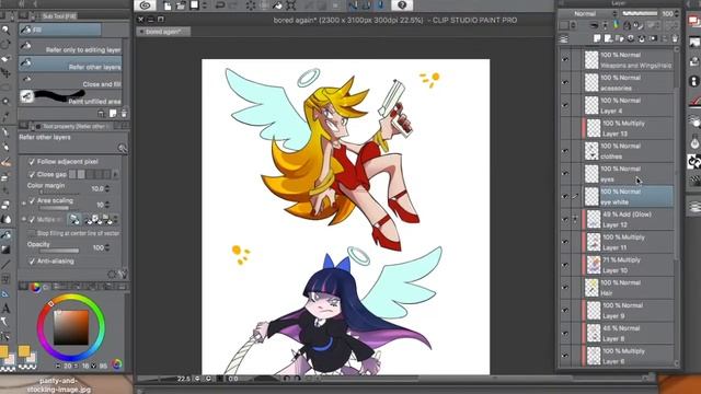 Panty and Stocking Speed Paint смотреть онлайн