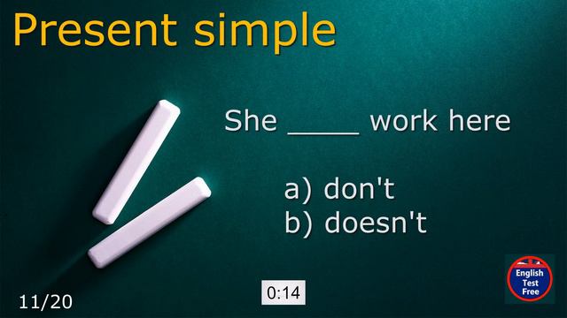 #quiz Present Simple _ Do / Does _ Don't / Doesn't _ Actives & Negatives смотреть онлайн
