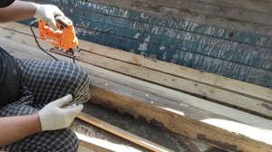 Показываю Решил раскроить брус 150 на 150 6 метров циркулярной пилой с глубиной пропила  на 55