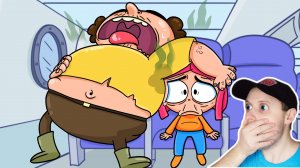 КАК НАДО МНОЙ ИЗДЕВАЛСЯ СОСЕД В САМОЛЁТЕ | АНИМАЦИЯ | Реакция на Луану