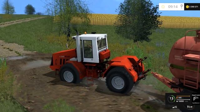 Farming Simulator 15 KIROVETS K 744R Powerful Tractor смотреть онлайн