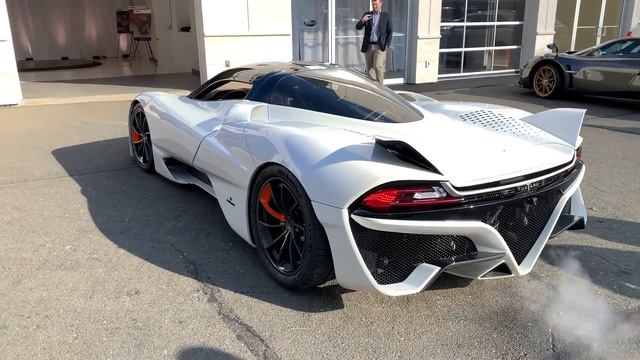 SSC Tuatara - Startup, Massive Revs, Walkaround - Pagani Huayra & LaFerrari смотреть онлайн