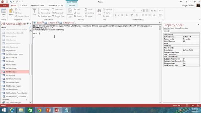 67. SQL - The EXISTS Operator (Programming In Access 2013) смотреть онлайн