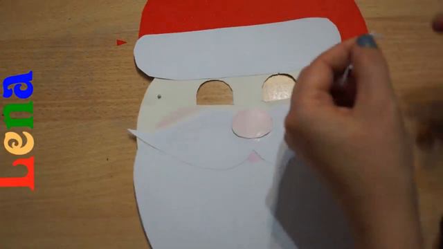 𝗞𝗿𝗲𝗮𝘁𝗶v 𝗺𝗶𝘁 𝗟𝗲𝗻𝗮 🎅 Weihnachtsmann Masken basteln 🎅 Paper santa claus mask 🎅 делаем маску деда мороз смотреть онлайн
