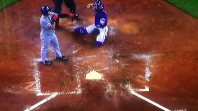 Blue Jays Catcher Error or Batter Interference? Rangers Score ALDS смотреть онлайн