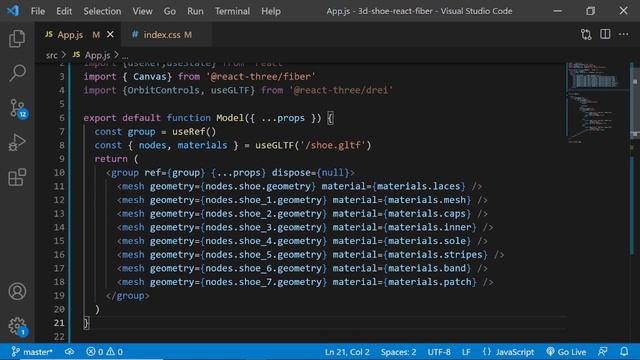 Working with GLTF models in React.js: Build a product customizer with react-three-fiber смотреть онлайн