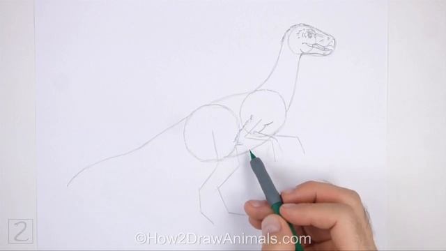 How To Draw A Therizinosaurus (Jurassic World)
