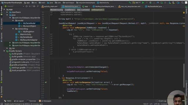 GSON with Volley library - Android Bangla Tutorial смотреть онлайн