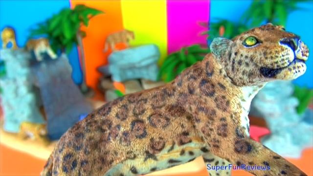 Big Cat Week 2017 - Wild Animals - Leopard Jaguar - Zoo Animals Toys - Learn about Animals смотреть онлайн