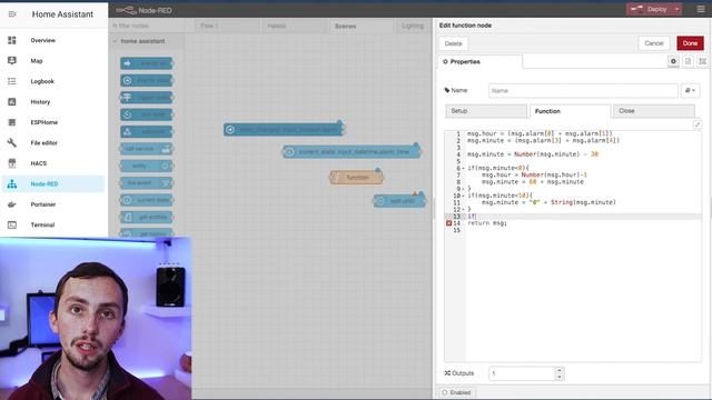 Ultimate Alarm Clock inside Home Assistant using Node-Red смотреть онлайн
