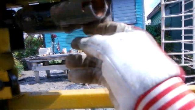 (влог) гидравлический натяжник на самодельную пилораму . #пилорама #ленточная #DIY