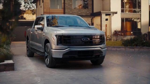 2022 Ford F-150 Lightning Electric Truck – driving exterior and interior смотреть онлайн
