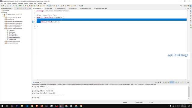 Java 8 - Tutorial - 04. Method Reference Code Instead of Lambda Expressions |#cloudraga смотреть онлайн