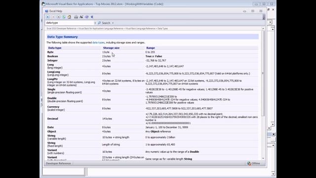 Excel VBA Introduction Part 8 - Variables