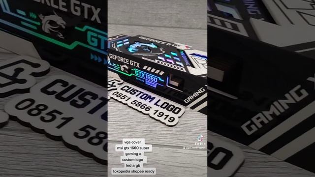 vga cover msi gtx 1660 super gaming x custom logo led argb tokopedia shopee ready смотреть онлайн