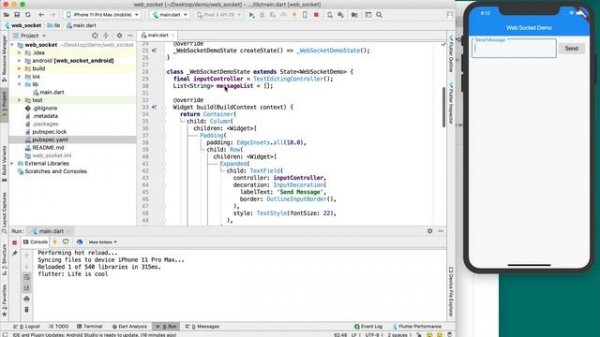 Flutter WebSocket Tutorial