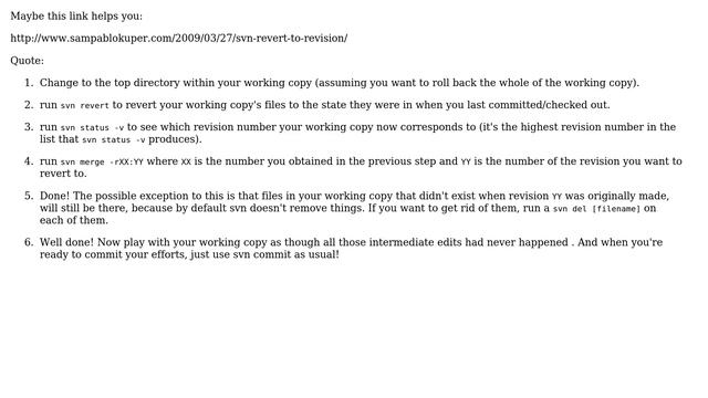 Want to delete revisions from my SVN repository (6 Solutions!!) смотреть онлайн