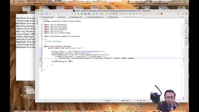 Curso de Java 8 - Sesión Nro.3. Cómo Leer un archivo CSV en Java utilizando Streams смотреть онлайн