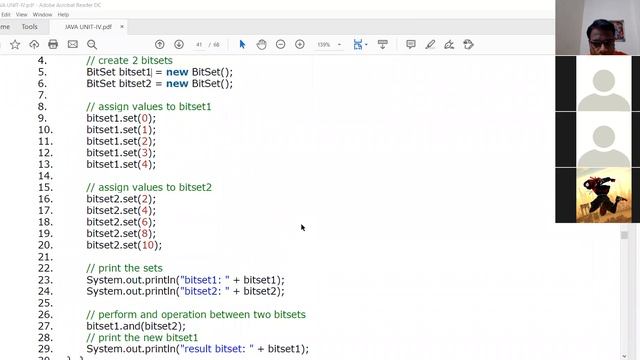 JAVA: BitSet Class(1) смотреть онлайн
