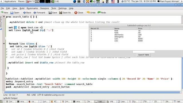 Using Tcl/Tk tablelist And Filling It With Data From A CSV Text File (Arabic Version) смотреть онлайн