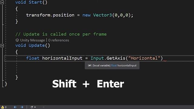 How to add semicolon to the end of the line in Visual Studio смотреть онлайн