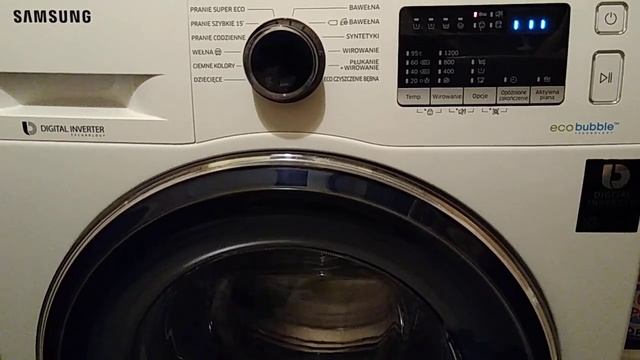 Pralka SAMSUNG WW70K42101W A+++ SLIM Digital Inverter KALIBRACJA BĘBNA calibration смотреть онлайн