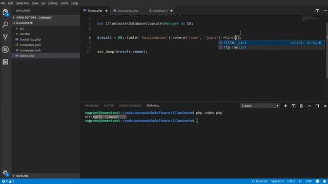 PHP ORM Illuminate Database смотреть онлайн