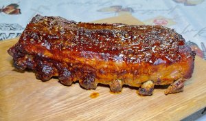 Ребра барбекю в духовке.