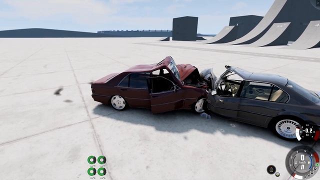 Лоб в Лоб Mercedes VS BMW Краш тест #1 #crash #crashtest #beamngdrive #beamngcrashes