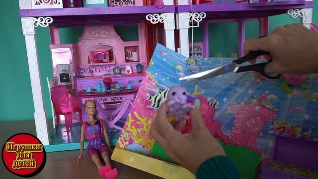 Распаковка Barbie I Can Be Ocean Treasure Explorer Doll Playset, Барби Водолаз смотреть онлайн