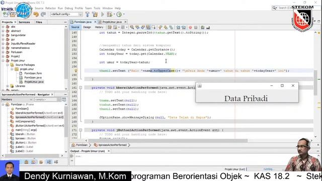 Dasar Graphic User Interface (GUI) pada Java | Kuliah Online Stekom смотреть онлайн