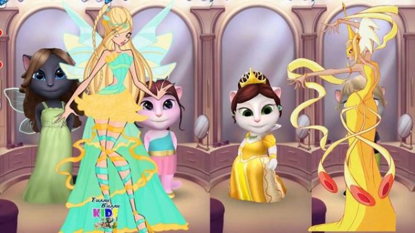 И СНОВА КОШЕЧКИ ВИНКС WINX Четыре кошечки в игре Моя говорящая Анджела