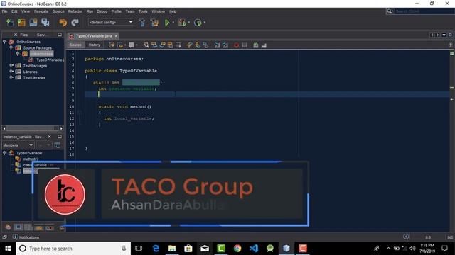 Object Oriented Programming In Java {Types Of Variable} 7 смотреть онлайн