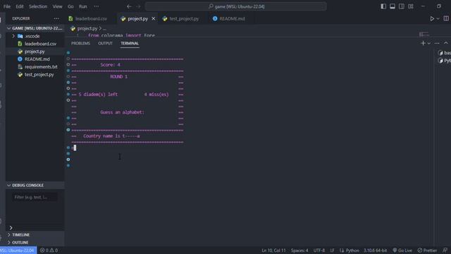 CS50 Introduction to python programming language project: An interactive terminal game смотреть онлайн