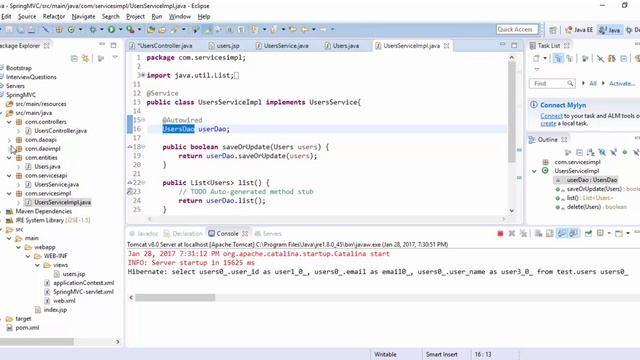 Spring MVC Hibernate JQuery Maven | Tutorial 7 Fetch Record Hibernate Debug (Urdu & Hindi) смотреть онлайн