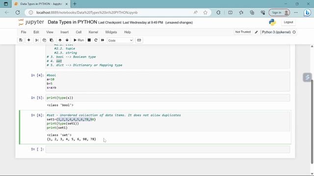 Python Boolean, Set and Dictionary Datatypes in Tamil смотреть онлайн