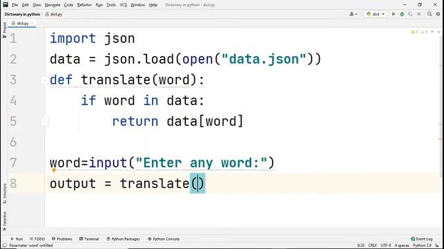 How to make a dictionary in Python | Python project for beginners | Part 01 смотреть онлайн