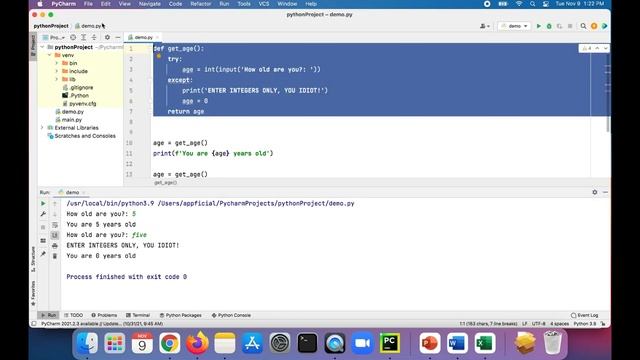 Python Exceptions - Exception Handling with Functions Code Example - Learn to Code - APPFICIAL смотреть онлайн