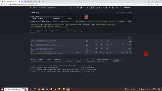 3090 IronFish Mining HiveOS Settings! @ 120w смотреть онлайн