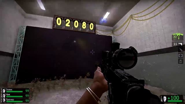 Карта для отработки AIM (Скорости, Точности, Реакции) в Left 4 Dead 2 смотреть онлайн