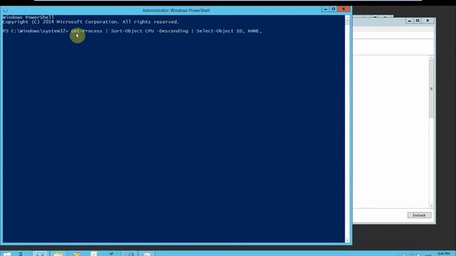 Powershell. Troubleshooting. Get process which has highest level CPU utilization. смотреть онлайн