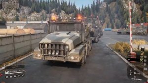 SnowRunner -KOLOB 74941 Towing KOLOB 74760 & Derry Longhorn 4520 & Pacific P12 with the Long Traile