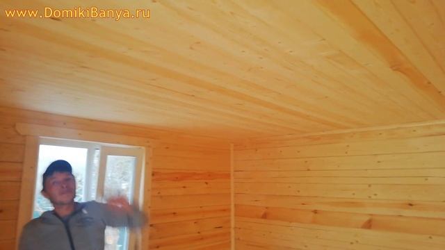 Баня из бруса 6х6 под ключ с террасой в Твери от СК Доминика смотреть онлайн